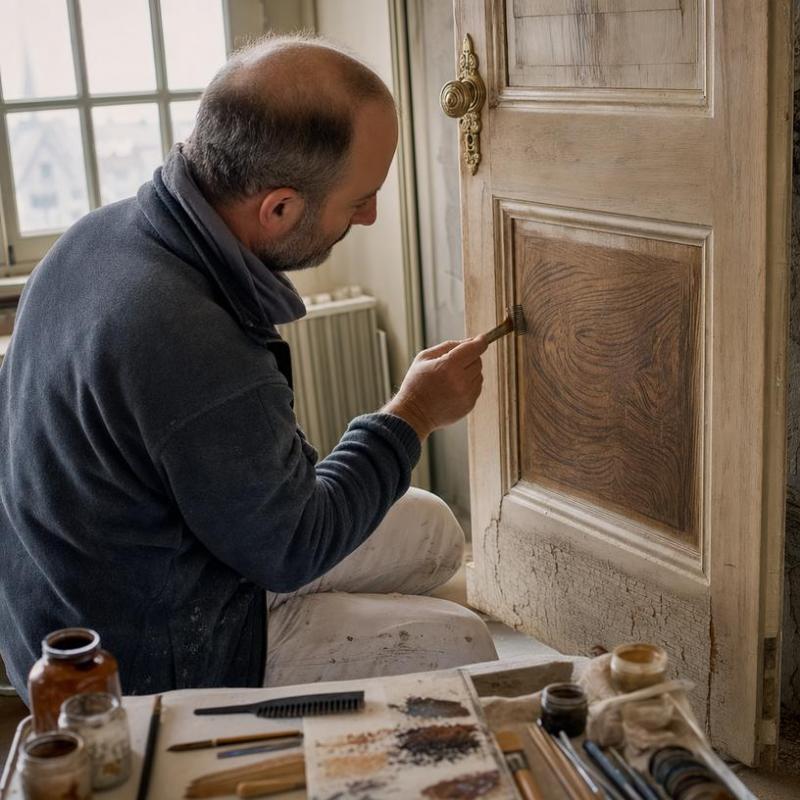 Comment restaurer du faux bois ou faux marbre sur vos boiseries &agrave; F&eacute;camp ?